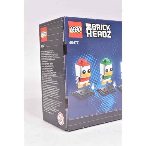 491 - Lego - x2 factory sealed Lego Brickheadz sets comprising; 40477 Ducktales and 40476 Daisy Duck. Seal... 