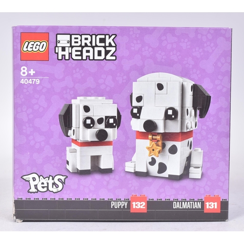 496 - Lego - x2 factory sealed Lego Brickheadz Pets comprising; 40479 Dalmation & Puppy and 40482 Hamster ... 