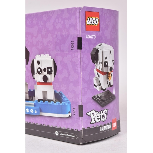 496 - Lego - x2 factory sealed Lego Brickheadz Pets comprising; 40479 Dalmation & Puppy and 40482 Hamster ... 