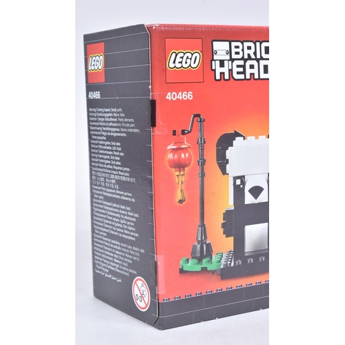 515 - Lego - x2 factory sealed Lego Brickheadz sets comprising; 40540 Lion Dance Guy and 40466 Pandas, Bab... 