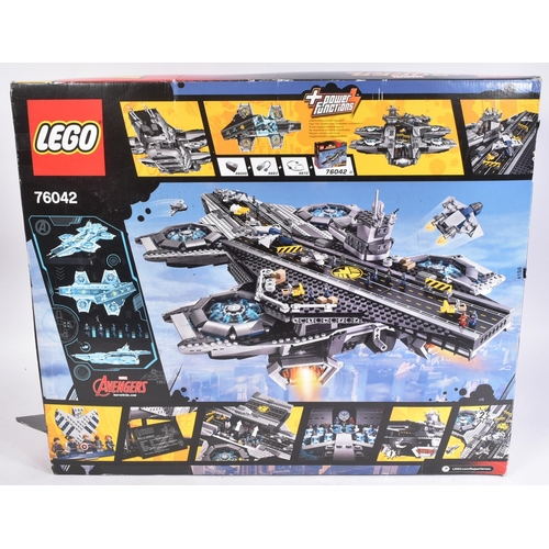 532 - Lego -  an original Lego Marvel set No. 76042 The Shield Helicarrier. The set rebagged, with all min... 