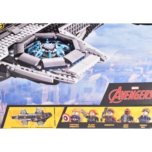 532 - Lego -  an original Lego Marvel set No. 76042 The Shield Helicarrier. The set rebagged, with all min... 