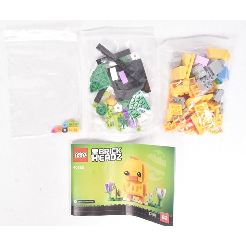 546 - Lego - x3 original Lego Brickheadz comprising; 40350 Chuck, 40271 Bunny and 40380 Sheep. The sets re... 