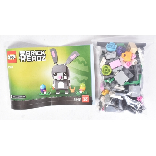 546 - Lego - x3 original Lego Brickheadz comprising; 40350 Chuck, 40271 Bunny and 40380 Sheep. The sets re... 