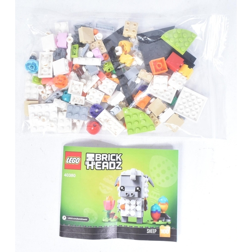 546 - Lego - x3 original Lego Brickheadz comprising; 40350 Chuck, 40271 Bunny and 40380 Sheep. The sets re... 