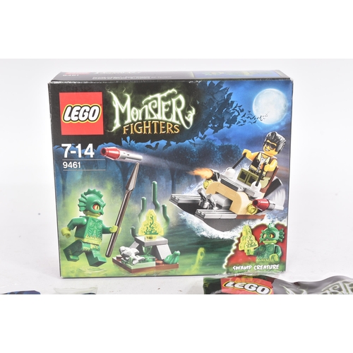 558 - Lego - x3 original Lego Monster Fighter sets comprising; 9461 The Swamp Creature, 30200 Zombie Coffi... 