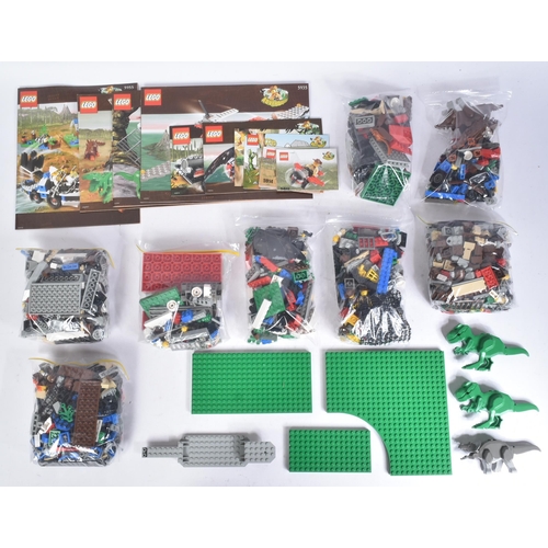 587 - Lego - a collection of Lego Adventure theme sets comprising; 5987 Dino Research Compound, 5911 Johnn... 