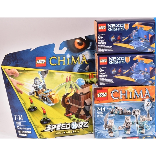 614 - Lego - a collection of factory sealed Lego Nexo Knights and Legends of Chima. Sets to include; x2 Ch... 