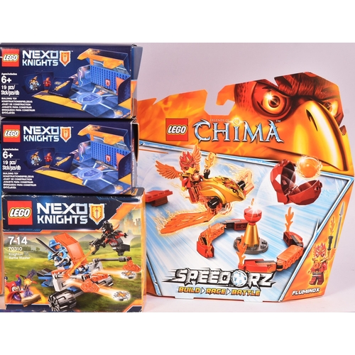 614 - Lego - a collection of factory sealed Lego Nexo Knights and Legends of Chima. Sets to include; x2 Ch... 