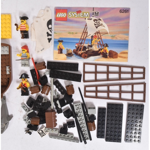 617 - Lego - x2 vintage 1990s Lego System sets comprising; 6258 Smuggler's Shanty and 6261 Raft Raiders. B... 
