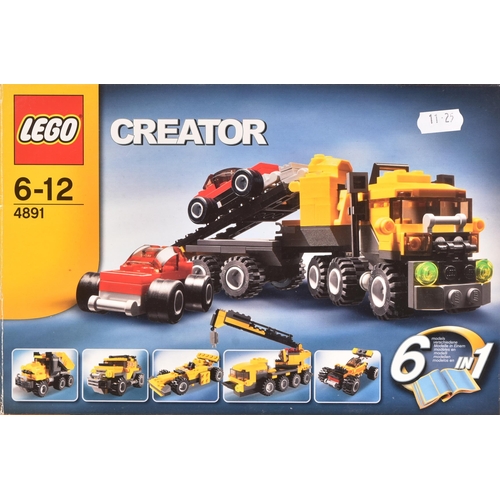 628 - Lego - x2 original Lego Creator sets comprising 4891 (open) Highway Haulers and 4894 Mythical Creatu... 