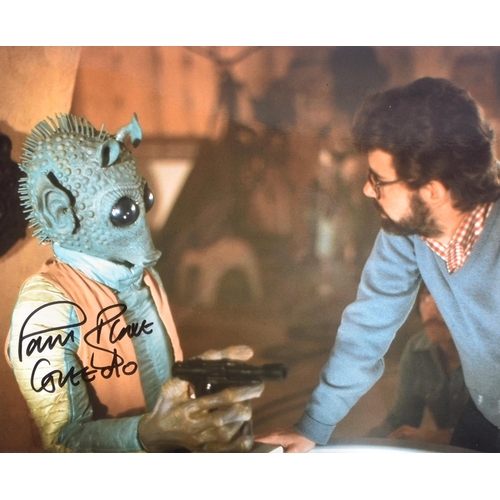 658 - Star Wars - Paul Blake (Greedo) - two autographed 8x10