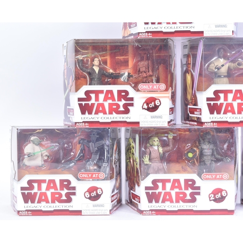 686 - Star Wars - Geonosis Arena - a full set of all x6 2010 Hasbro made Target Exclusive action figure se... 