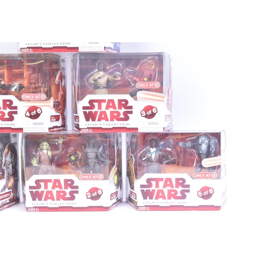 686 - Star Wars - Geonosis Arena - a full set of all x6 2010 Hasbro made Target Exclusive action figure se... 