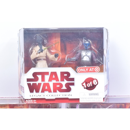 686 - Star Wars - Geonosis Arena - a full set of all x6 2010 Hasbro made Target Exclusive action figure se... 