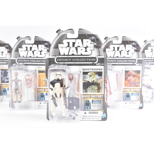 687 - Star Wars - Legacy Collection - an unused shop trade box of x6 MOC carded action figures from the 20... 