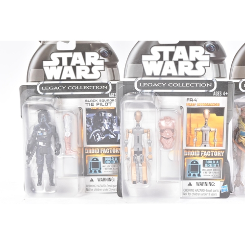 687 - Star Wars - Legacy Collection - an unused shop trade box of x6 MOC carded action figures from the 20... 