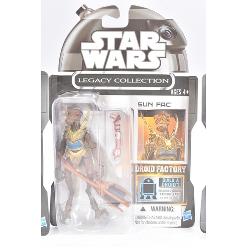 687 - Star Wars - Legacy Collection - an unused shop trade box of x6 MOC carded action figures from the 20... 