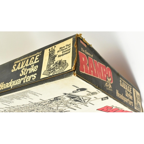 750 - Rambo - a factory sealed vintage 1980s (1986) Coleco made Rambo S.A.V.A.G.E Strike Headquarters acti... 