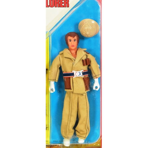 757 - Evel Knievel - a vintage 1970s (1975) Idea Toys made Evel Knievel ' Explorer Set ' carded action fig... 