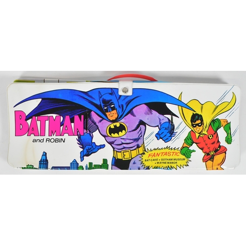 762 - Batman - Batman And Robin Play Set - vintage 1973 Ideal made Batman And Robin Play Set vinyl carry c... 