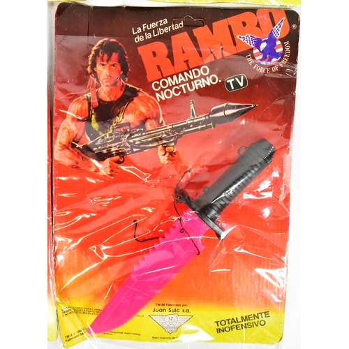 782 - Rambo - a collection of vintage Rambo The Force of Freedom carded playsets comprising x3 Metrotoys 4... 