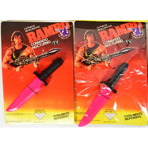 782 - Rambo - a collection of vintage Rambo The Force of Freedom carded playsets comprising x3 Metrotoys 4... 