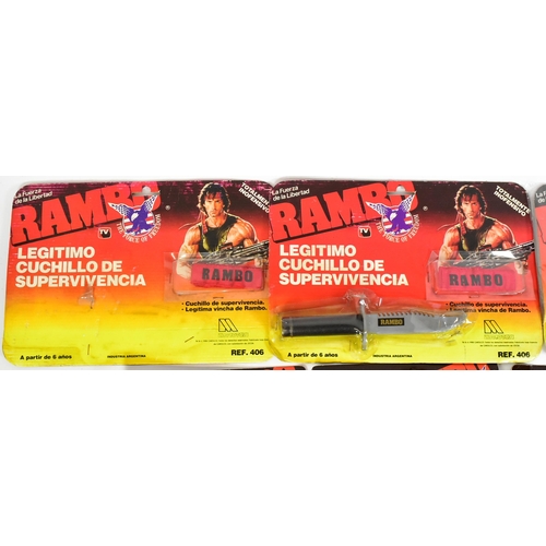 782 - Rambo - a collection of vintage Rambo The Force of Freedom carded playsets comprising x3 Metrotoys 4... 