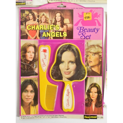 784 - Charlies Angels - a collection of x5 vintage 1970s (1977) Fleetwood Toys made Charlies Angels carded... 