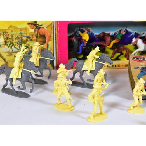 794 - Airfix - Wild West / Cowboys & Indians - a collection of assorted vintage boxed plastic soldiers / f... 