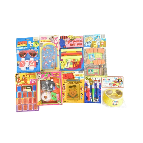 816 - A collection of vintage TV & Film interest carded ' rack pack ' toys and memorabilia to include; Ins... 