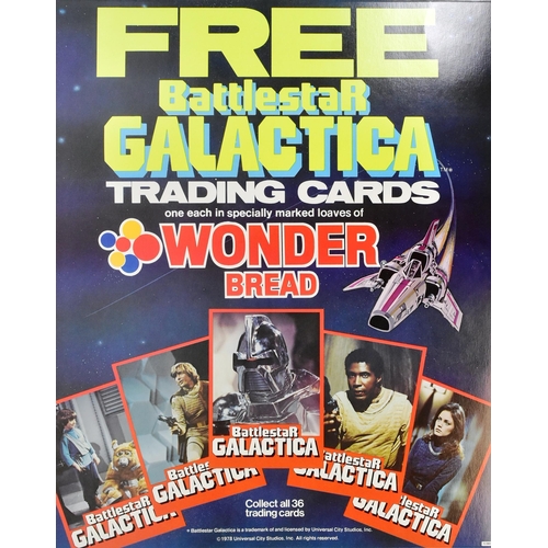 821 - Battlestar Galactica - a collection of original vintage Wonder Bread related in-store shop advertisi... 