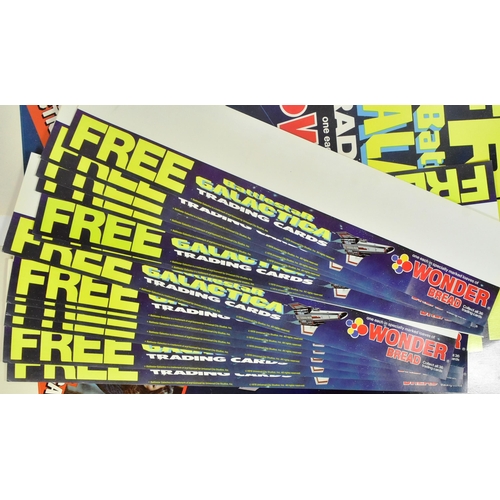 821 - Battlestar Galactica - a collection of original vintage Wonder Bread related in-store shop advertisi... 