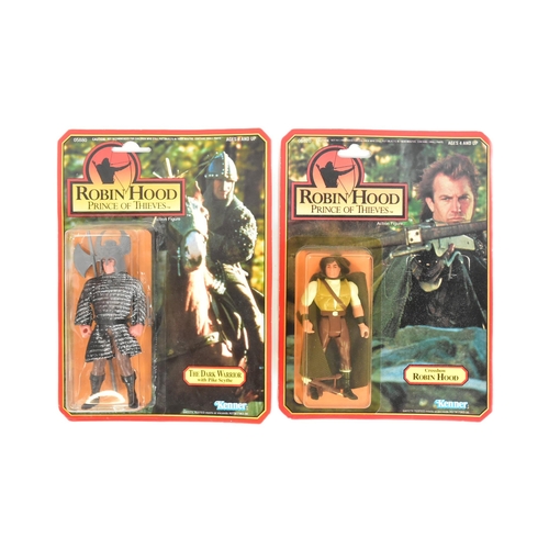 858 - Robin Hood - x2 vintage 1990s (1991) Kenner made Robin Hood Prince of Thieves playset action figures... 