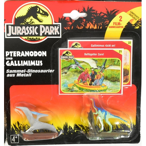 861 - Jurassic Park - x5 vintage 1990s (1993) Kenner made Jurassic Park carded diecast figures with movie ... 