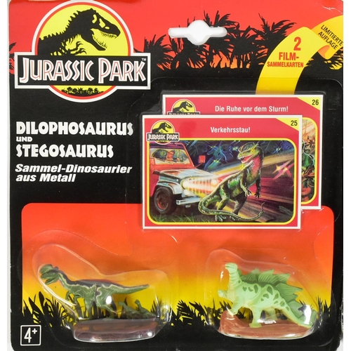 861 - Jurassic Park - x5 vintage 1990s (1993) Kenner made Jurassic Park carded diecast figures with movie ... 