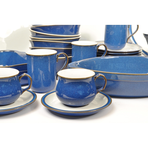 105 - A large extensive later 20th Century English stoneware 'Imperial Blue' pattern dinner & tea service ... 