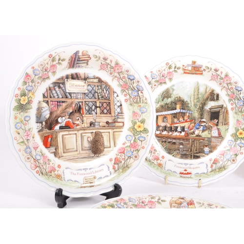 109 - A collection of six 'Wedgwood Foxwood Tales' fine bone china collectors plates by Brian Paterson. To... 