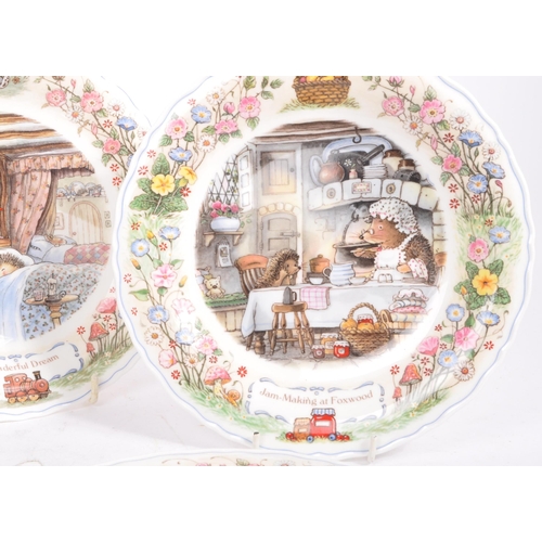 109 - A collection of six 'Wedgwood Foxwood Tales' fine bone china collectors plates by Brian Paterson. To... 