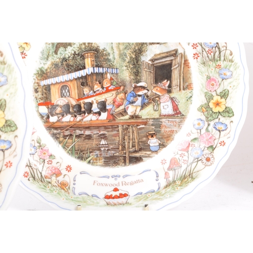 109 - A collection of six 'Wedgwood Foxwood Tales' fine bone china collectors plates by Brian Paterson. To... 