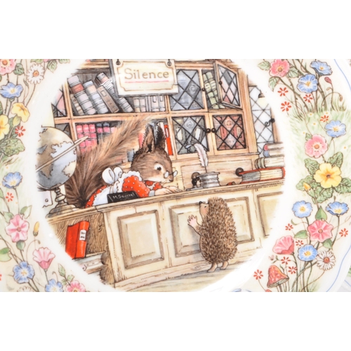 109 - A collection of six 'Wedgwood Foxwood Tales' fine bone china collectors plates by Brian Paterson. To... 