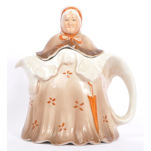 112 - Tony Wood - A 1930s 'Little Old Lady' character tea set by Tony Wood Pottery, Staffordshire. Consist... 