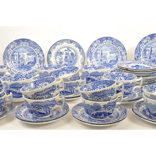 115 - A collection of 20th century Spode blue Italian pattern china. The collection to include five side p... 