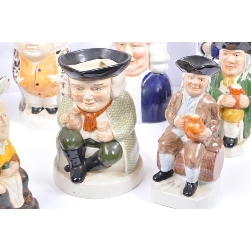 136 - A collection of seventeen 20th Century porcelain ceramic 'Toby & Character' jugs by Wood & Sons. A v... 