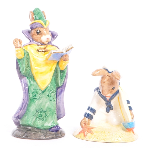 152 - Royal Doulton - Bunnykins - Collection of porcelain bunny porcelain figures. Including Cowboy Bunny ... 