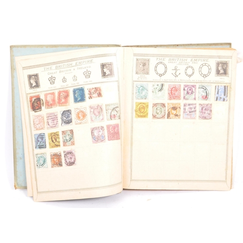 165 - A collection of 19th and early 20th century British and foreign stamps held within a period album. T... 