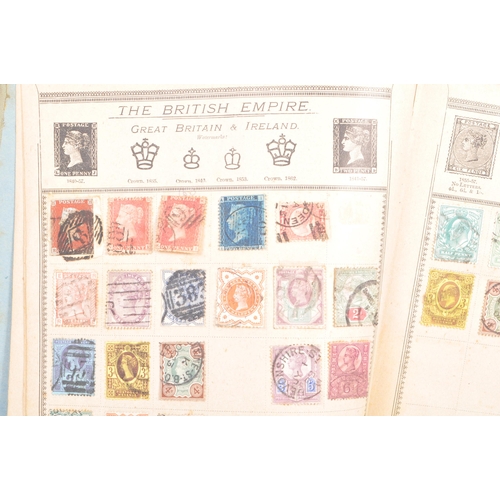 165 - A collection of 19th and early 20th century British and foreign stamps held within a period album. T... 