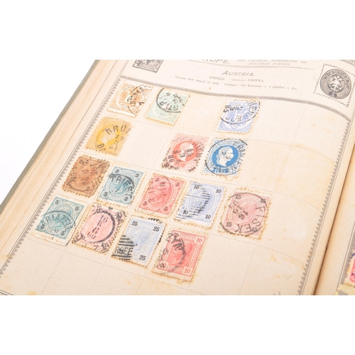 165 - A collection of 19th and early 20th century British and foreign stamps held within a period album. T... 