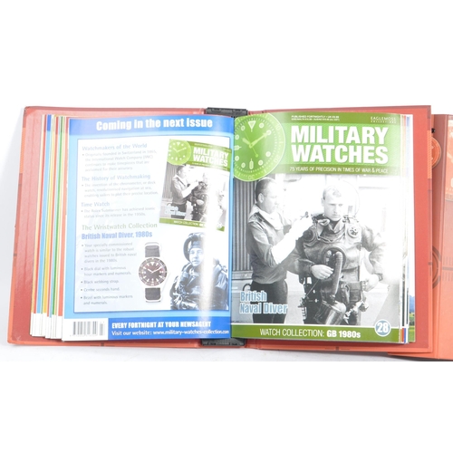 170 - Military Watches - Eaglemoss collection. With magazine issues housed in a branded folder with a case... 