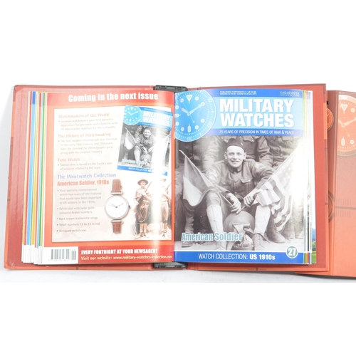 170 - Military Watches - Eaglemoss collection. With magazine issues housed in a branded folder with a case... 